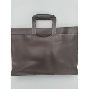 Brown Leather Briefcase/ Portfolio Vintage